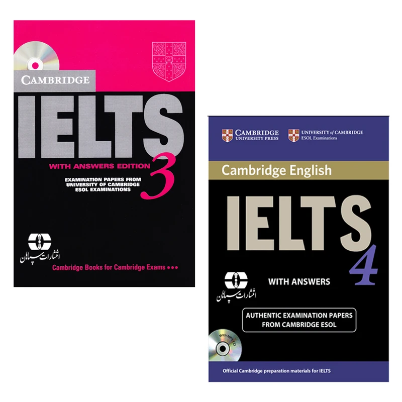 کتاب Cambridge English IELTS اثر جمعی از نویسندگان انتشارات سپاهان جلد 3 و 4