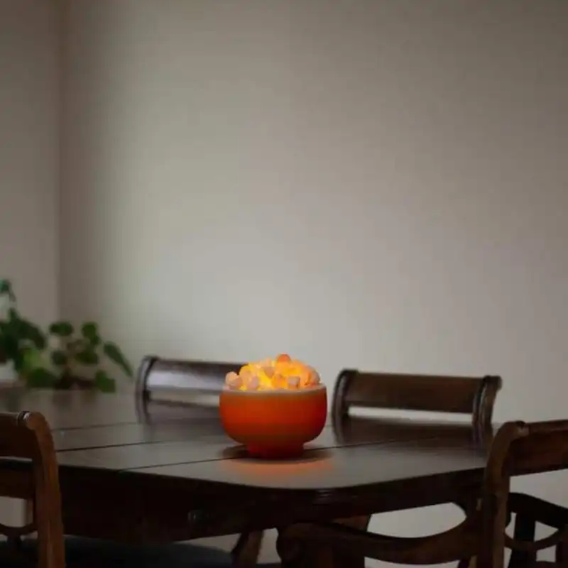 آباژور سنگ نمک مدل کاسه طرح MFB01