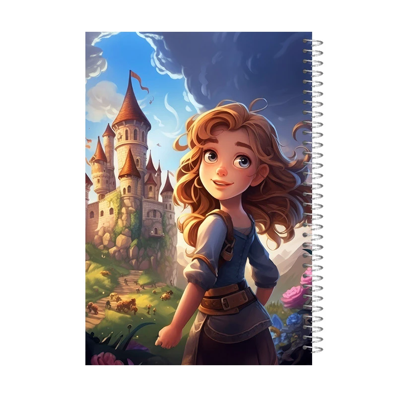 دفتر مشق 60 برگ آی چاپ مدل دخترانه فانتزی کد 802b