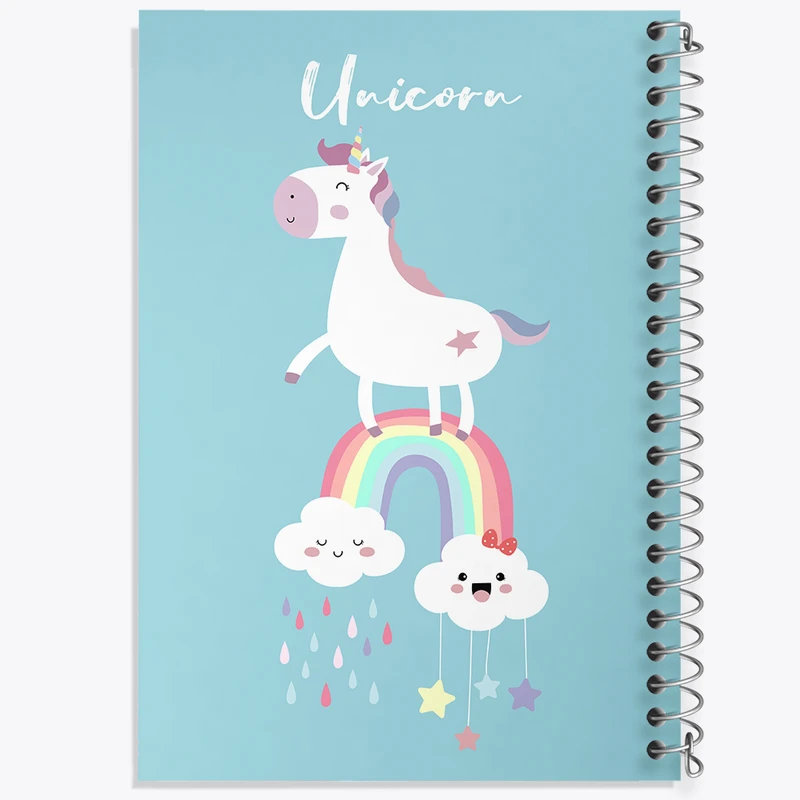 دفتر نت موسیقی 50 برگ خندالو مدل اسب تک شاخ کد N1089