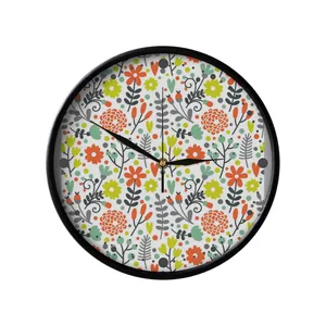 ساعت دیواری مدوپد طرح گلبهار مدل PAT00235