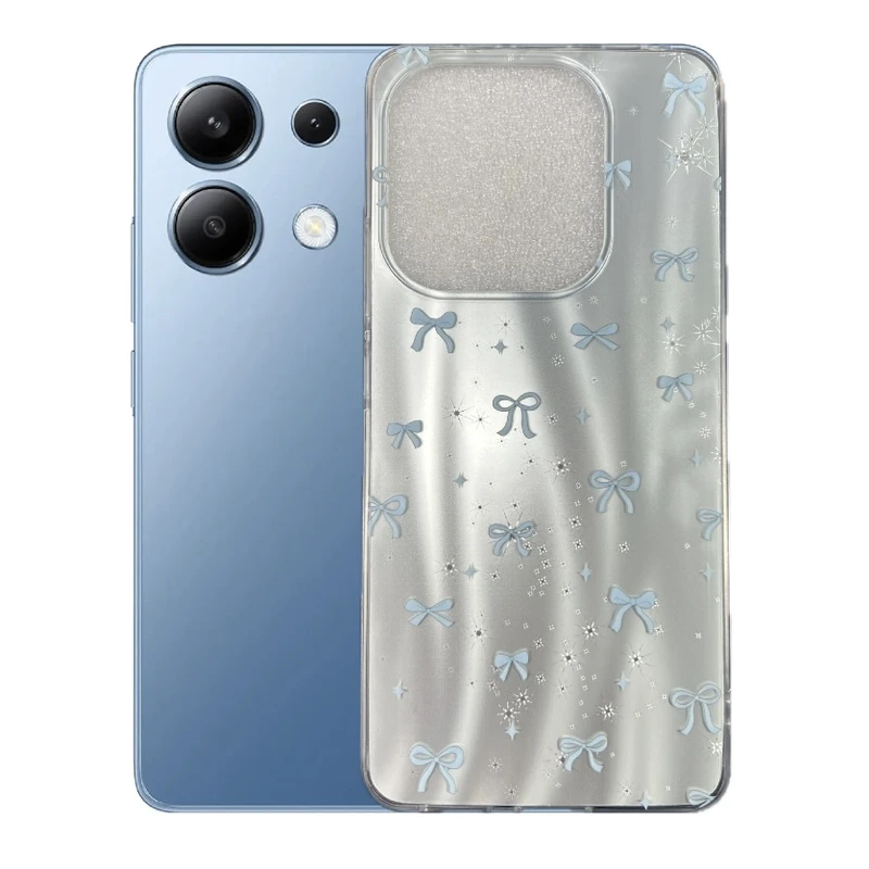 کاور طرح پاپیون آسمانی مناسب برای گوشی موبایل شیائومی Redmi Note 13 4g