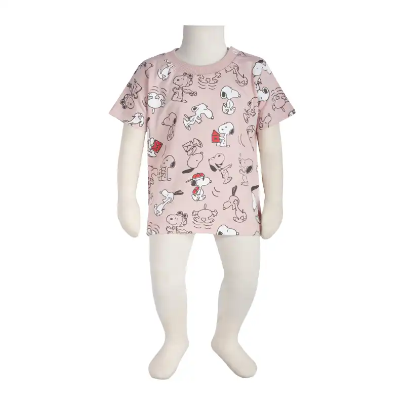 تی شرت آستین کوتاه نوزادی آدمک مدل اسنوپی کد 150003