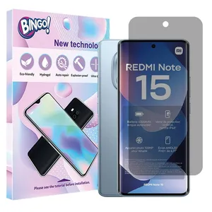 Bingo Hydrogel model privacy Screen Protector for Xiaomi Redmi Note 15 4G mobile phone