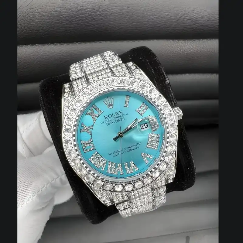 ساعت مچی عقربه ای  مدل دیت جاست فول نگین استون