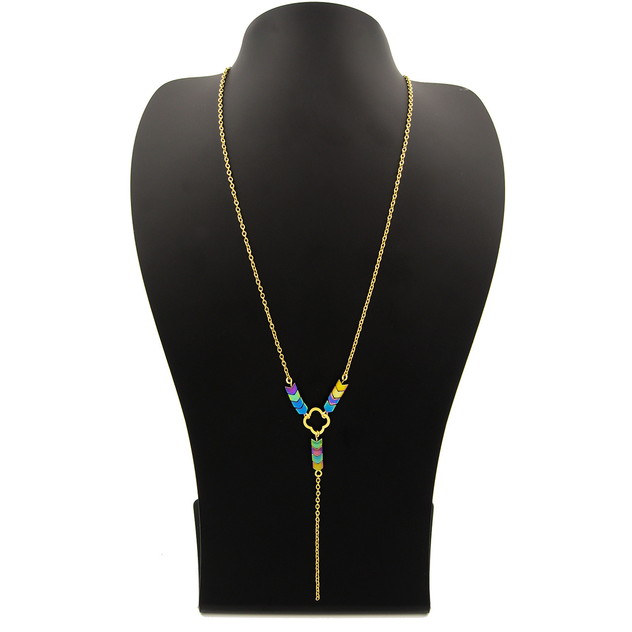 گردنبند طلا 18 عیار زنانه مانچو کد sfg653