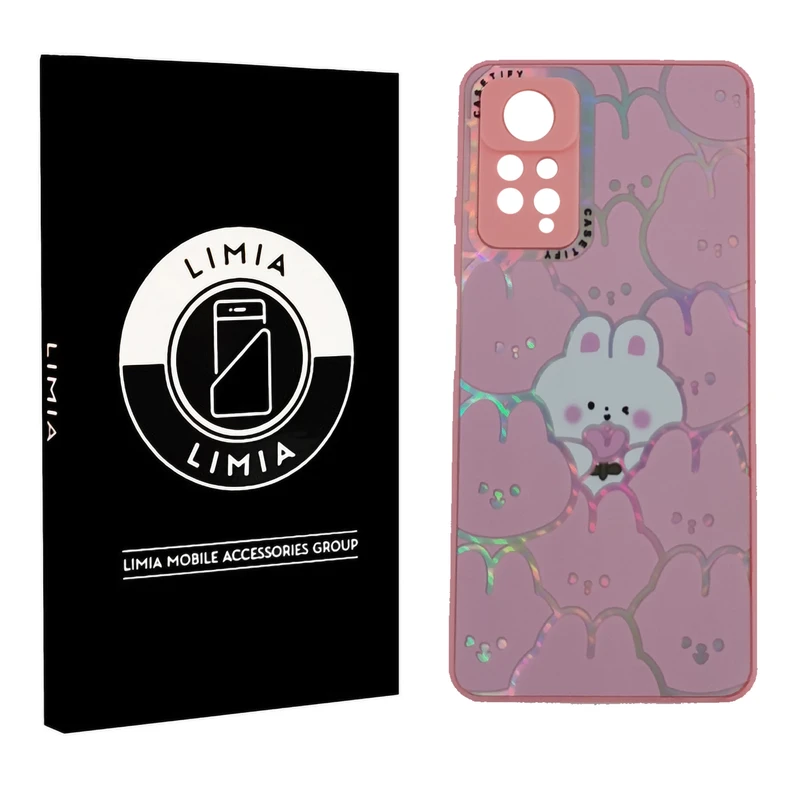 کاور لیمیا مدل فانتزی لنزدار پشت شیشه ای طرح عروسکی شبرنگی مناسب برای گوشی موبایل شیائومی Redmi Note 11S/Note 11 4G