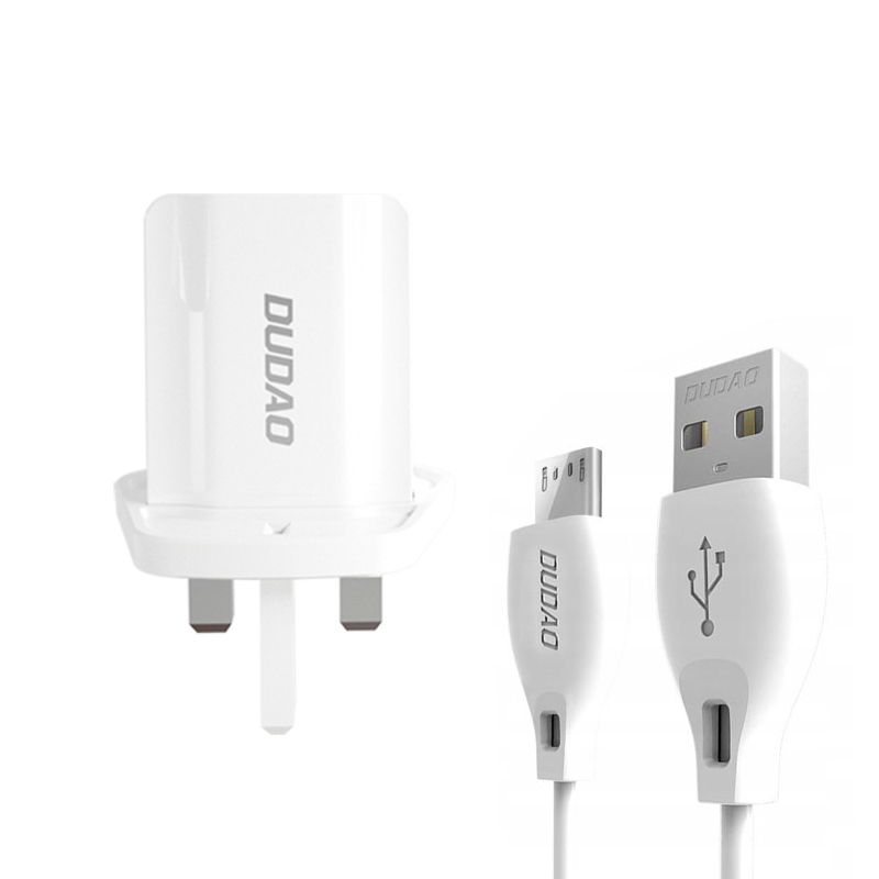 شارژر دیواری دودا مدل A2UK-M به همراه کابل تبدیل microUSB