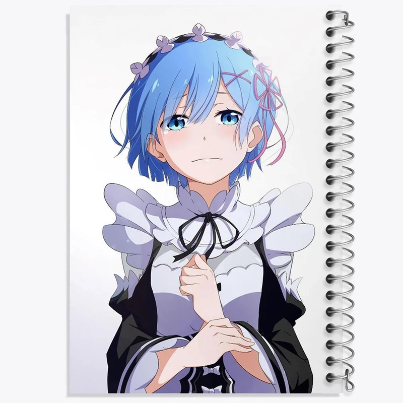 دفتر ژورنال نویسی 50 برگ خندالو مدل نقطه ای طرح رم انیمه دختر کد 12119