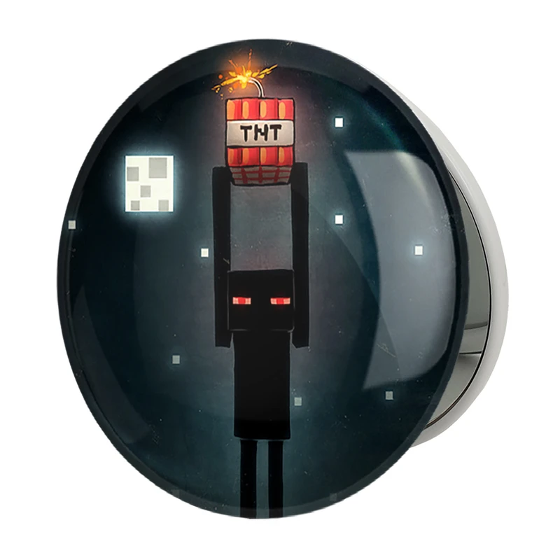 آینه جیبی خندالو طرح بازی ماینکرافت (Minecraft) مدل تاشو کد 36995