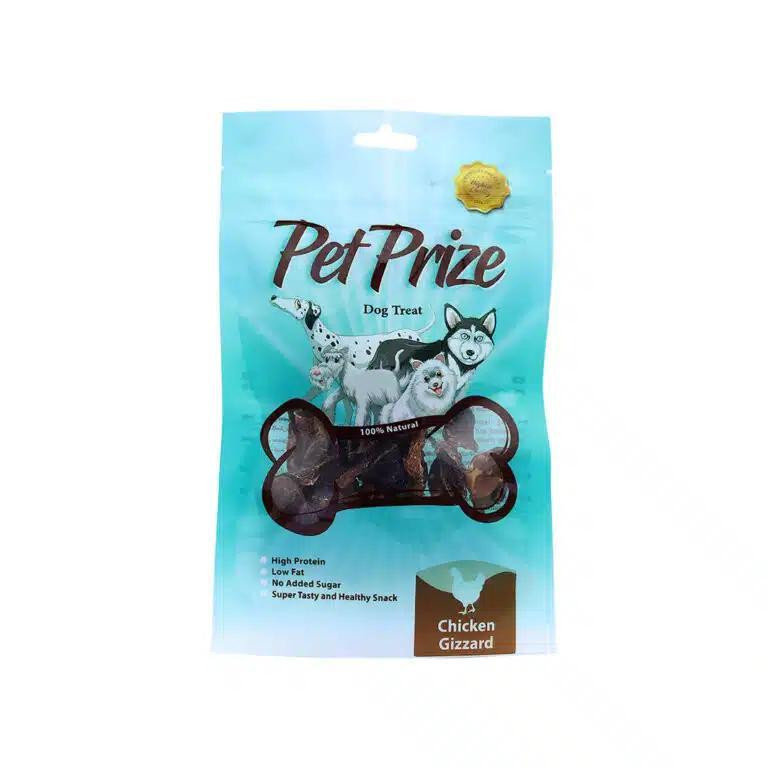 تشویقی سگ پت پرایز مدل Chicken Gizzard وزن 50 گرم بسته 2 عددی