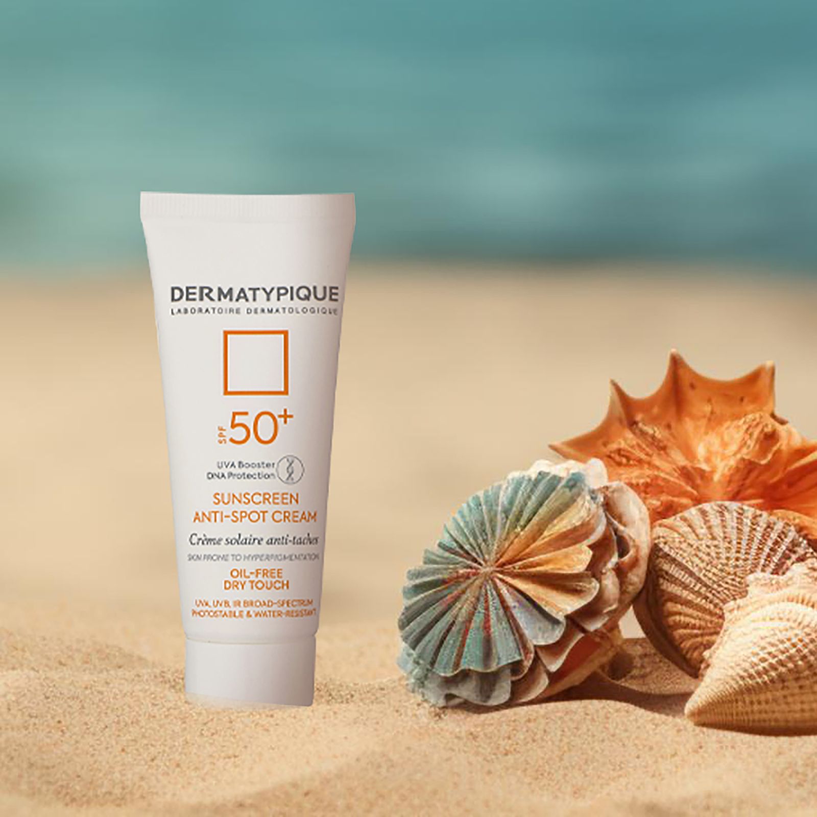 کرم ضدآفتاب بی‌رنگ درماتیپیک SPF50 مدل Anti spot مناسب انواع پوست، حجم 40 میلی‌لیتر -  - 12