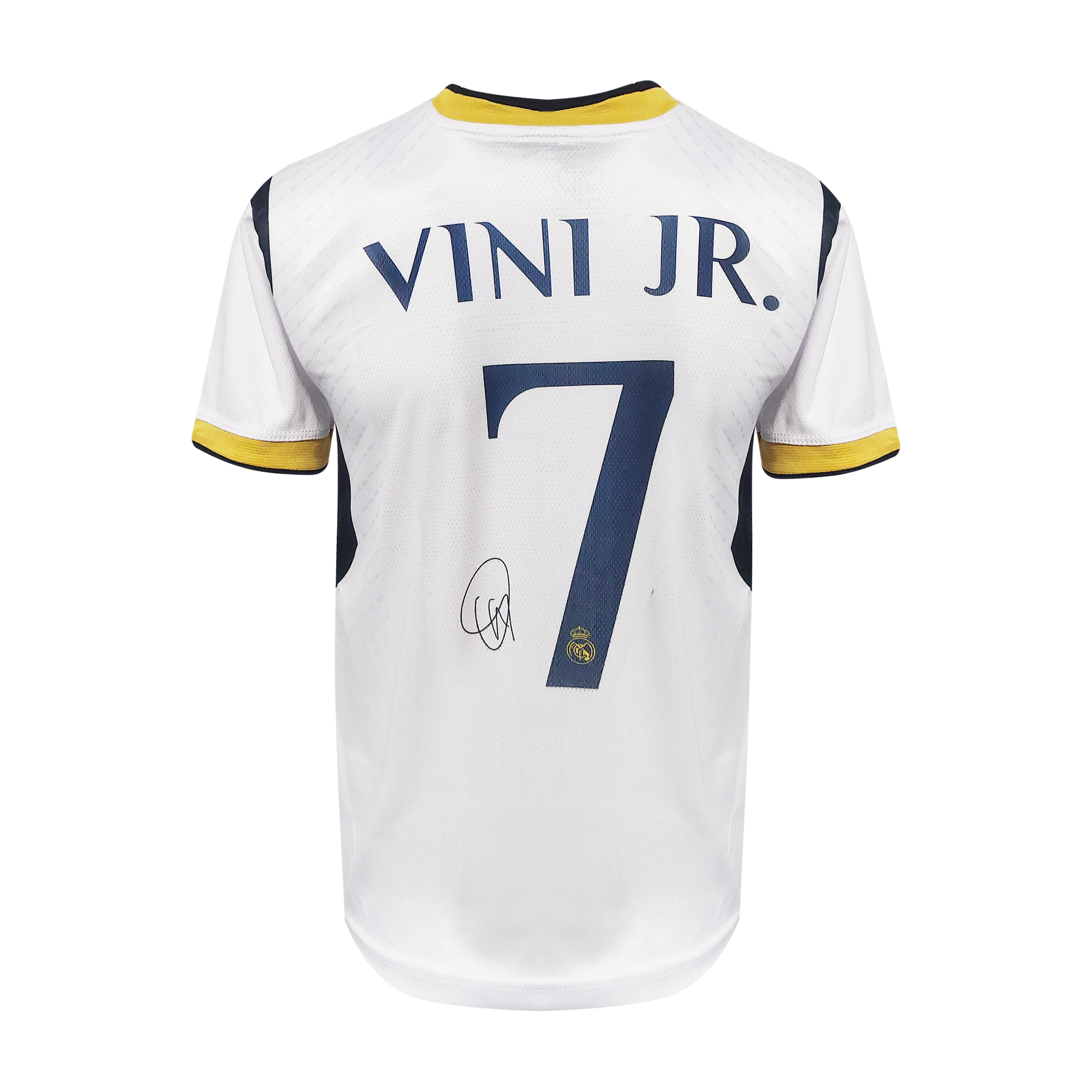 ست 4 تکه لباس ورزشی پسرانه مدل رئال مادرید طرح وینیسیوس امضاء دار کد 2024 home