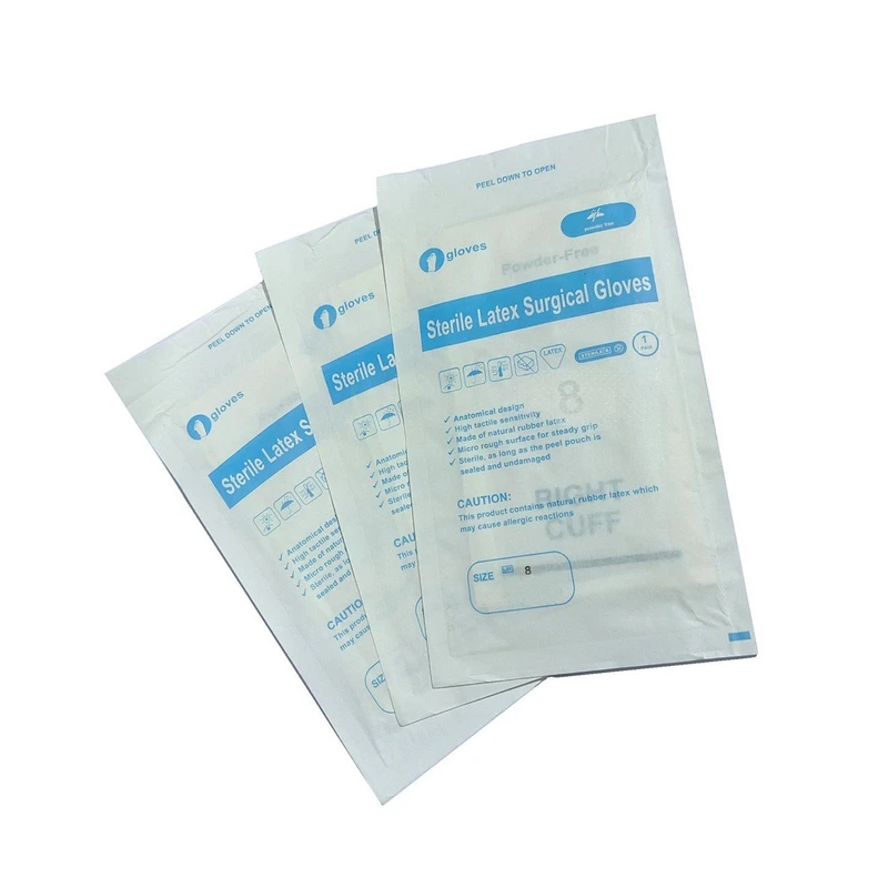 دستکش جراحی غیر پودری مدل PMP106 سایز بزرگ (L) بسته 3 عددی