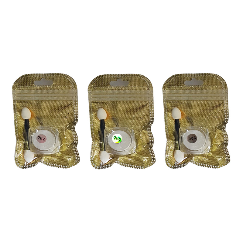 پودر لاک ناخن کد 01 بسته ۳ عددی