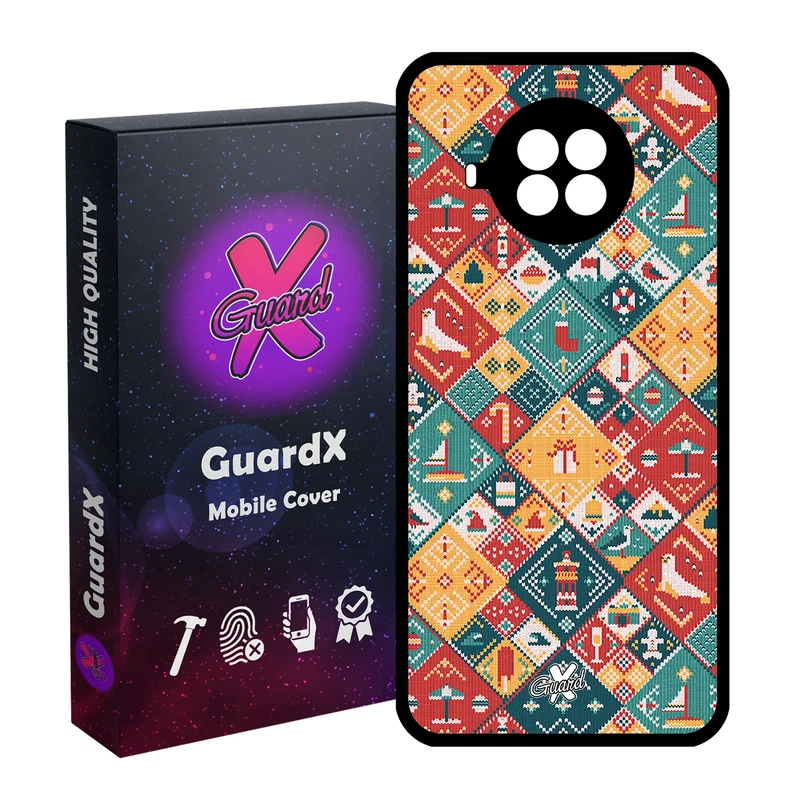 کاور گارد ایکس طرح Pattern مدل Glass10168 مناسب برای گوشی موبایل شیائومی Mi 10T Lite / Mi 10I / Redmi Note 9 Pro 5G