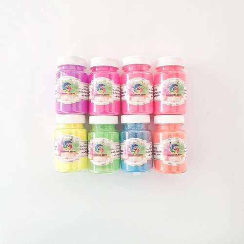 پودر رنگ رزین اپوکسی کالروی مدل فلورسنت حجم 35 میلی لیتر بسته 8 عددی