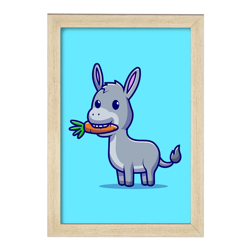 تابلو خندالو مدل حیوانات بامزه خر الاغ کد 29710