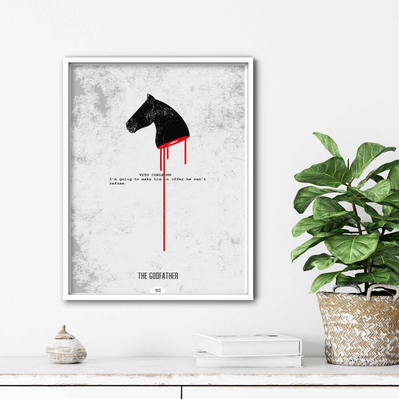 تابلو آتریسا طرح پوستر فیلم god father مدل ATm437