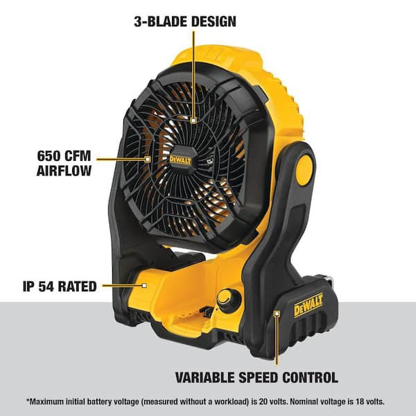 پنکه شارژی دیوالت مدل DCE512N