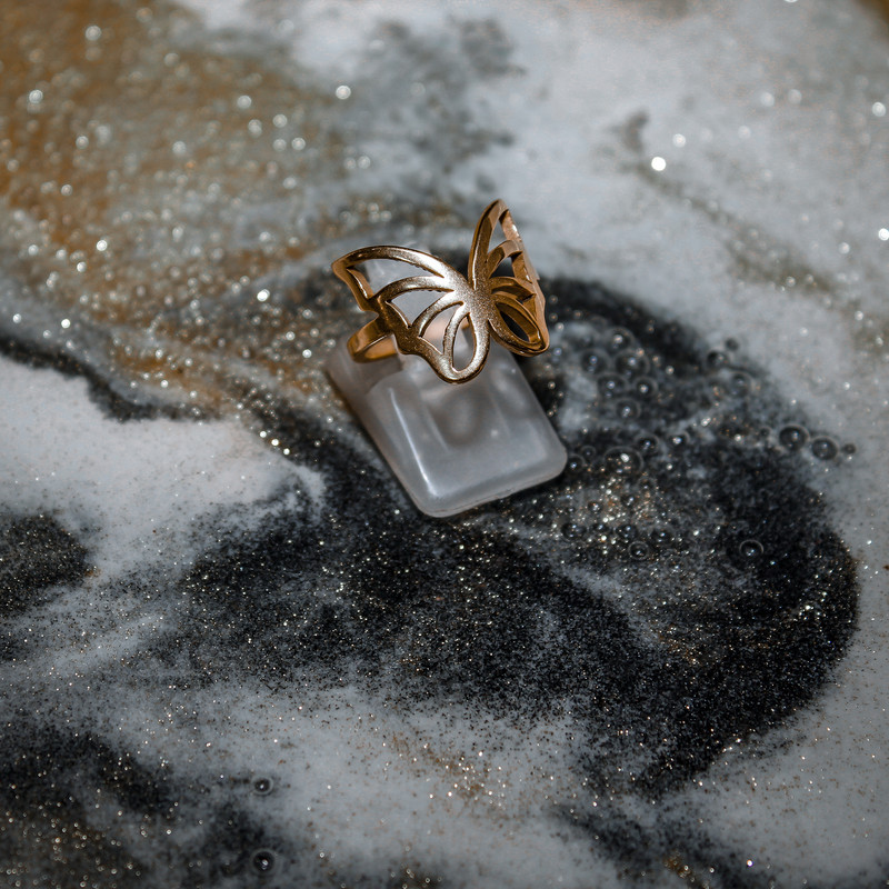 انگشتر زنانه طرح پروانه کد RKH_827