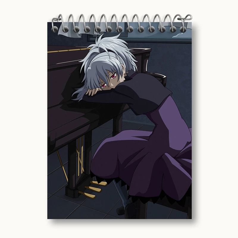 دفتر یادداشت 50 برگ خندالو مدل یین انیمه تاریک تر از سیاهی Darker Than Black کد 22575