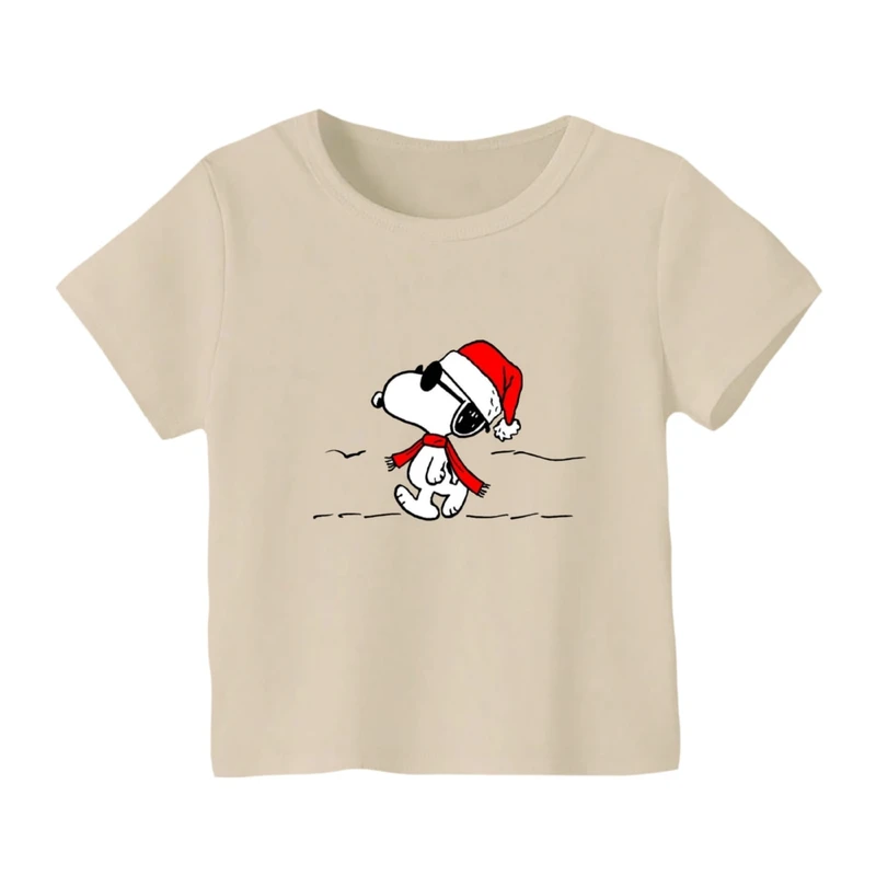 تی شرت آستین کوتاه بچگانه مدل اسنوپی کریسمس کد 3