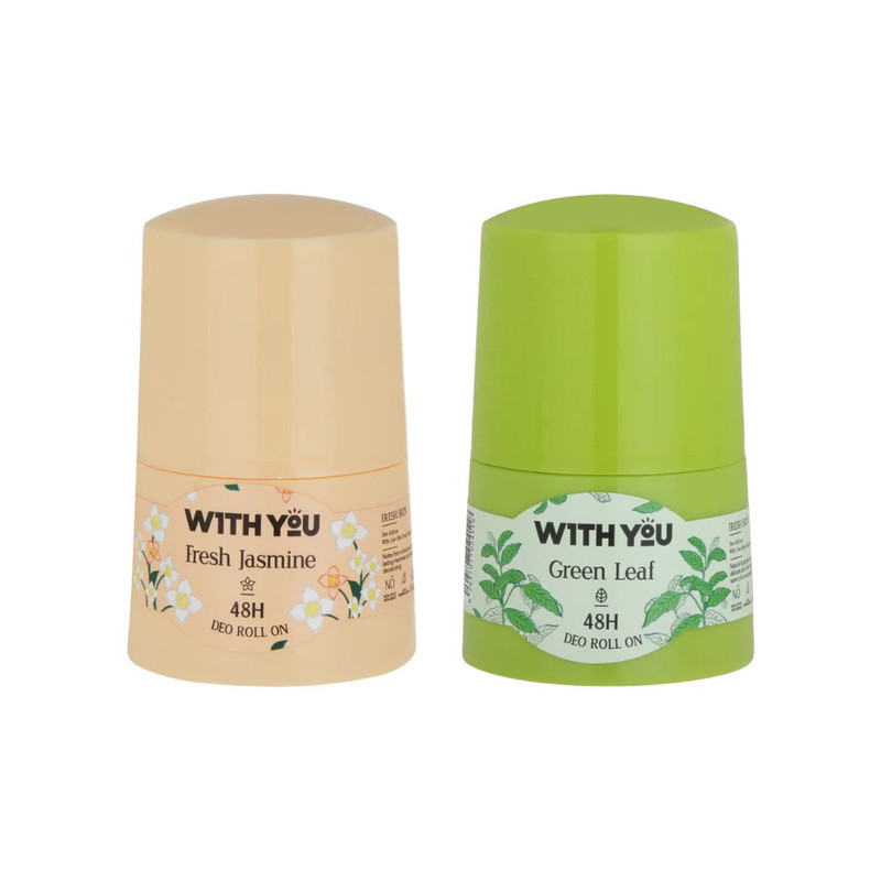 دئودرانت زنانه ویت یو مدل fresh jasmine green leaf حجم 50 میلی لیتر بسته دو عددی