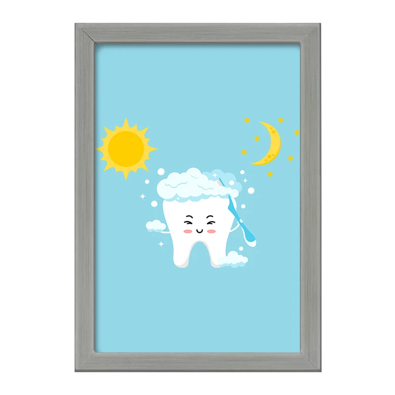 تابلو خندالو طرح دندان و دندان پزشکی کودکانه کد 36758