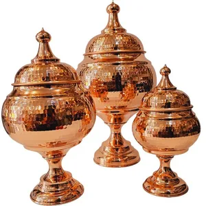 شکلات خوری مسی فضلی زنجان مدل توپی پایه دار