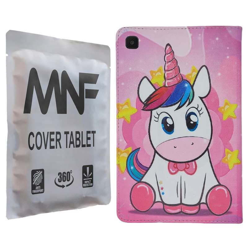 کیف کلاسوری ام ان اف طرح یونی کورن کد M-079 مناسب برای تبلت سامسونگ Galaxy Tab A7 10.4 2020 / T505