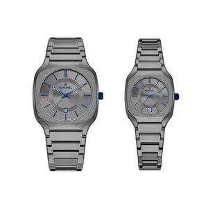 ست ساعت مچی عقربه‌ای کوارتز زنانه و مردانه رومانل مدل RM412001M-N