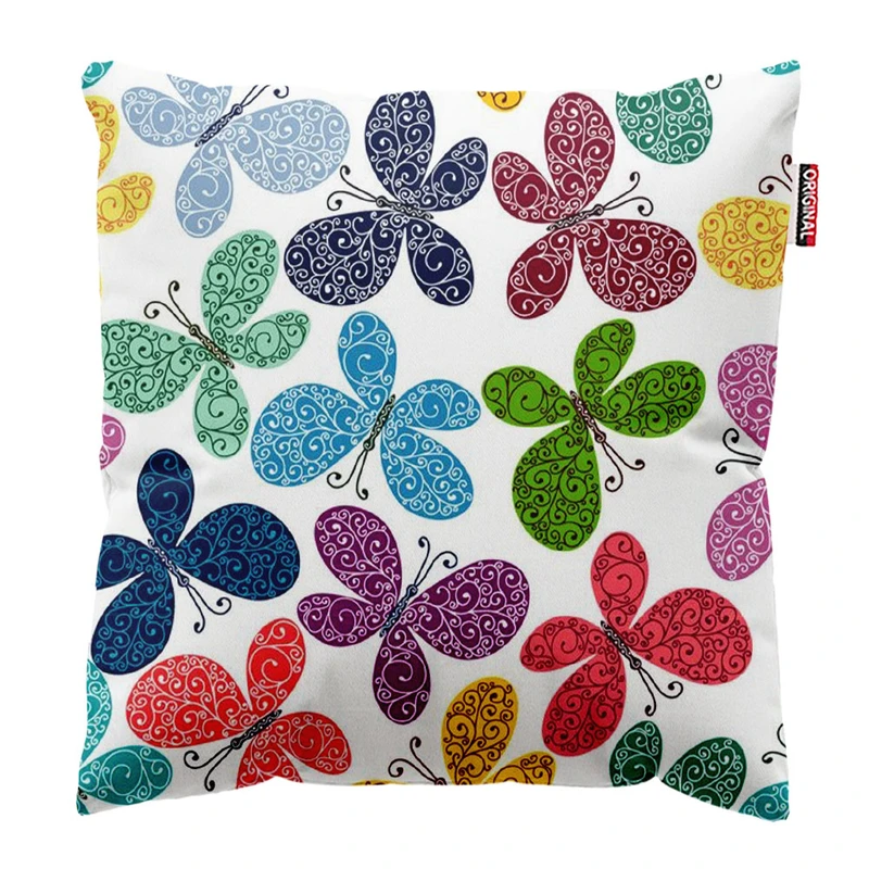 کوسن پاد آفرین طرح پروانه کد 1704 سایز 30*30 سانتی متر