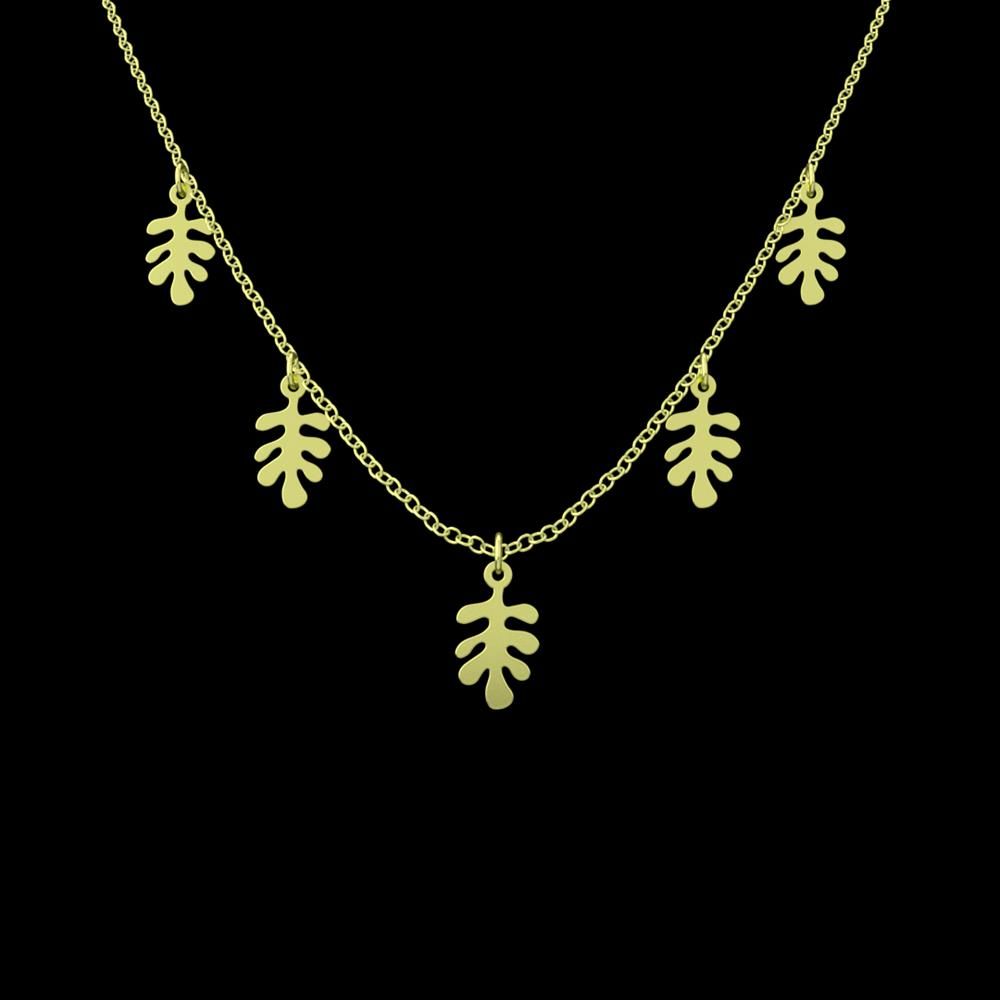 گردنبند طلا 18 عیار زنانه مدوپد مدل هندسی کد RNA15113 -  - 1