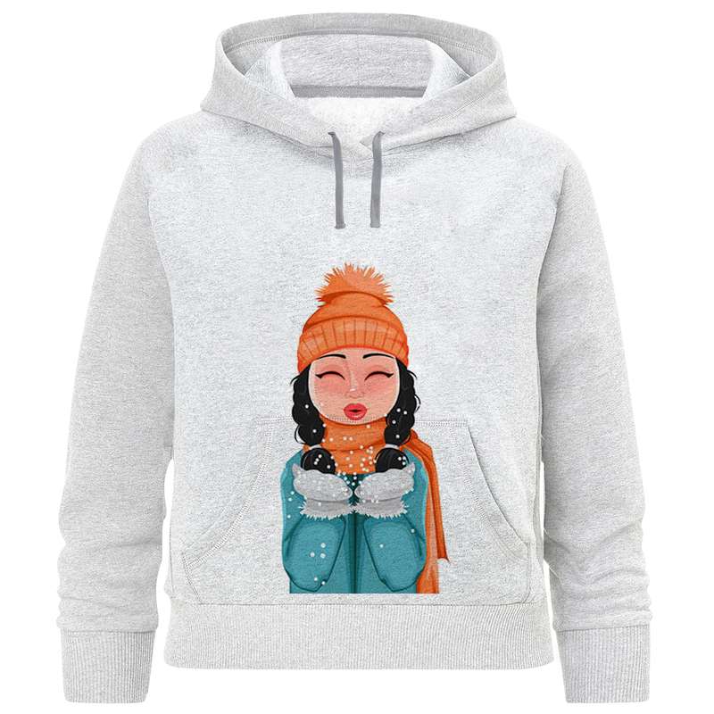 هودی دخترانه مدل دختر برفی A22