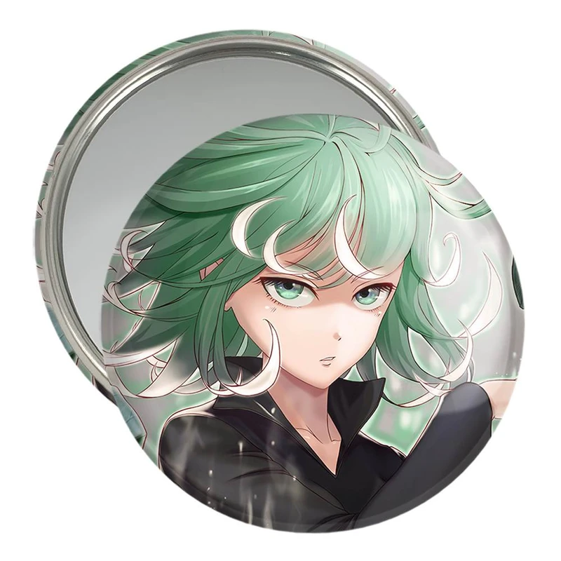 آینه جیبی خندالو مدل تاتسوماکی انیمه مرد تک مشتی One Punch Man  کد 11367