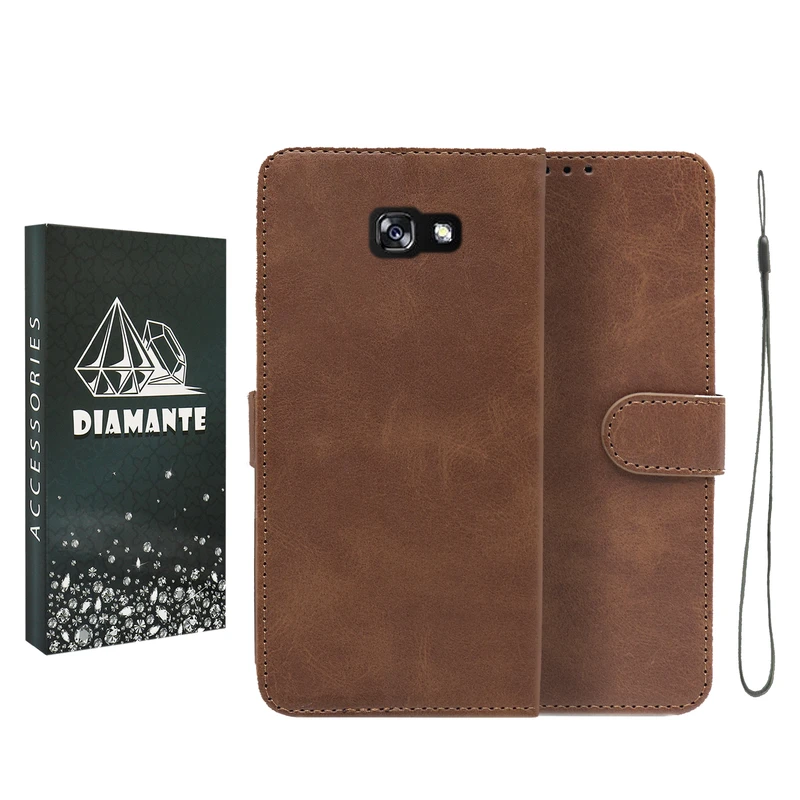 کیف کلاسوری دیامانته مدل Bandaviz Bk مناسب برای گوشی موبایل سامسونگ Galaxy J4 Plus به همراه بند آویز