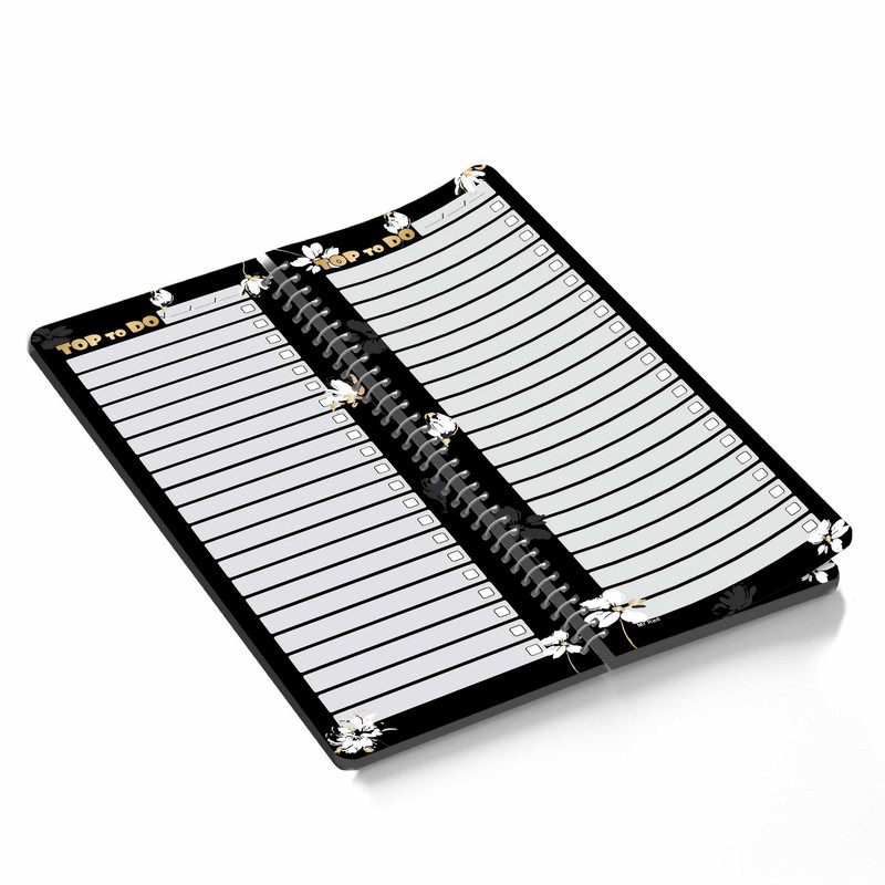 دفترچه یادداشت مستر راد مدل to do list طرح گل آرزوها کد fiory 1825