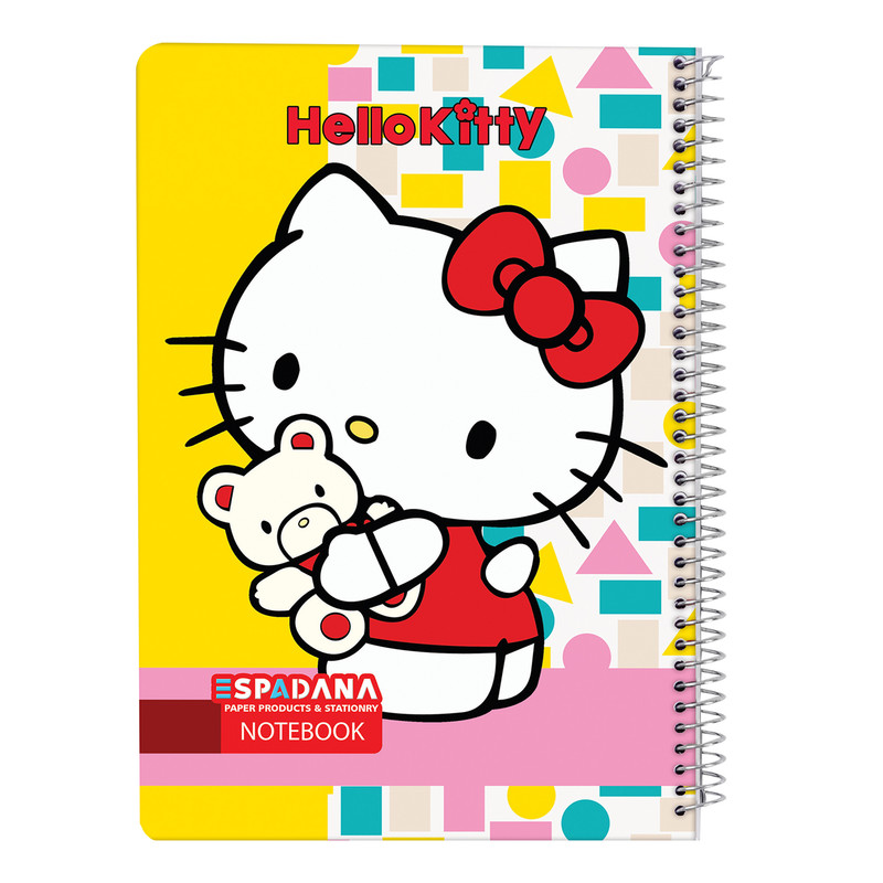 دفتر مشق 100 برگ اسپادانا طرح کیتی کد kt100