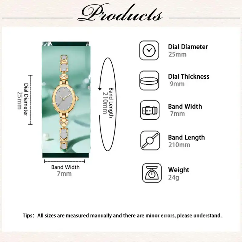 ساعت مچی عقربه ای زنانه مدل دستبندی بند نگین دار