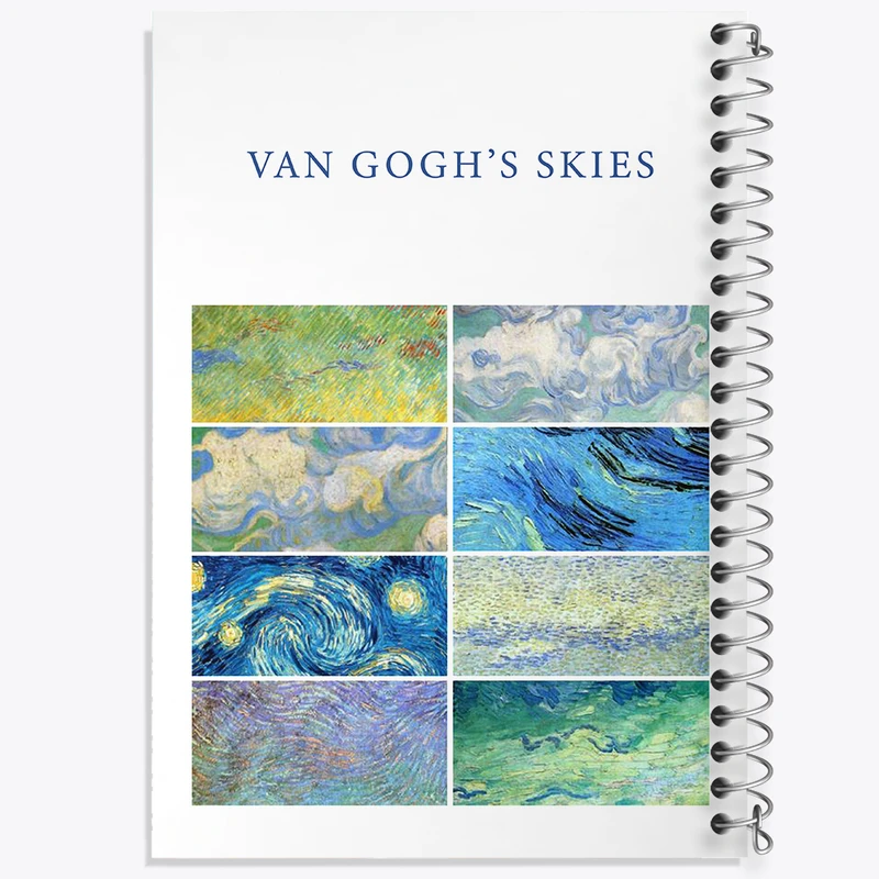 دفتر مشق 50 برگ خندالو طرح آسمان های ونسان ونگوگ کد N1703