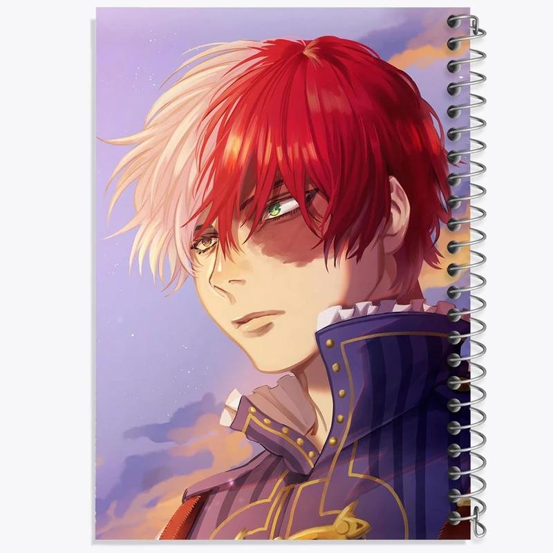 دفتر نقاشی 50 برگ خندالو مدل شوتو تودوروکی انیمه آکادمی قهرمان من My Hero Academia کد 23490