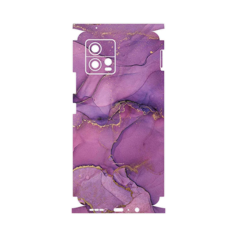 برچسب پوششی ماهوت مدل Purple Marble-FullSkin مناسب برای گوشی موبایل موتورولا Moto G72