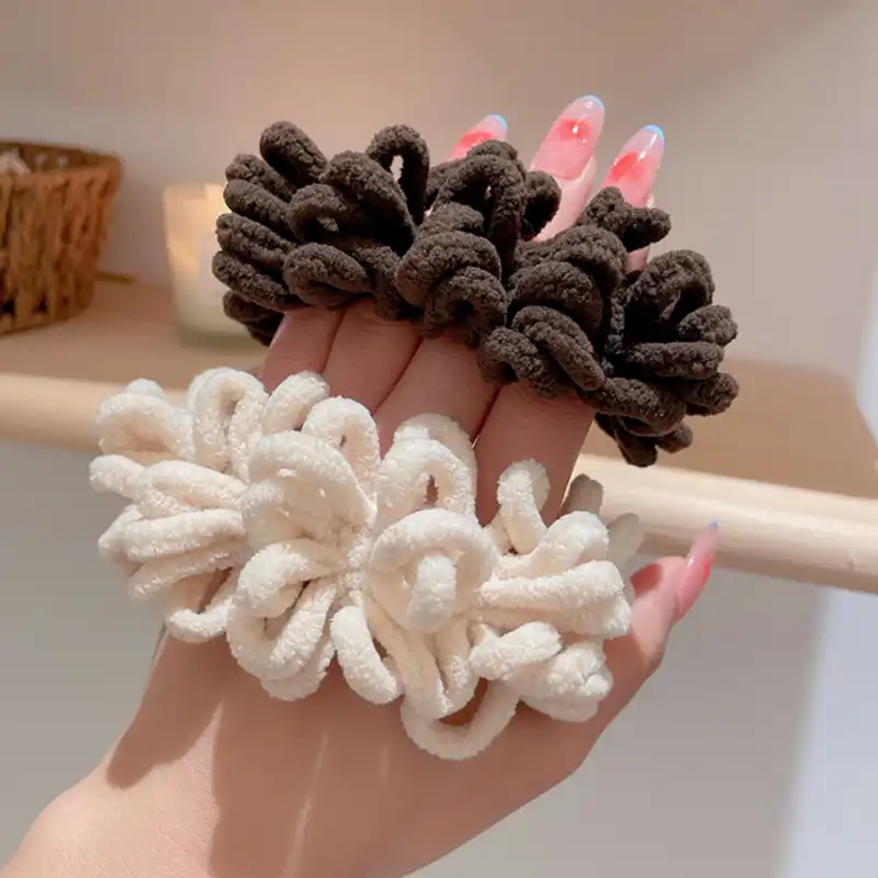 کش مو زنانه مدل حوله ای ماکارونی گوجه ای کد ngr087