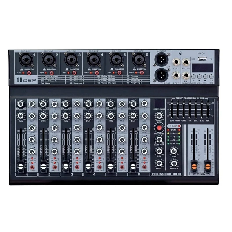 میکسر صدا مدل MX-06 99DSP