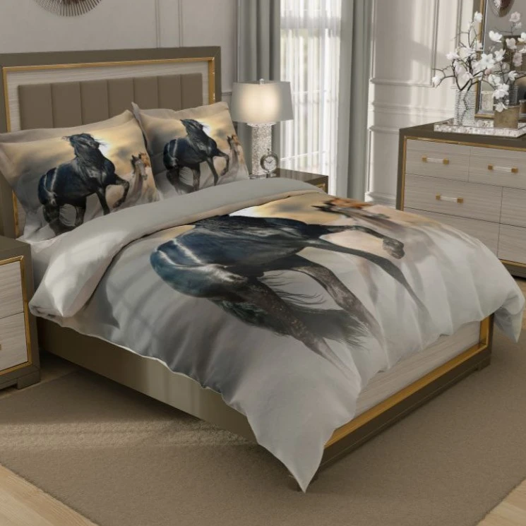 سرویس خواب 2 نفر 6 تکه مدل نقش اسب کد 731