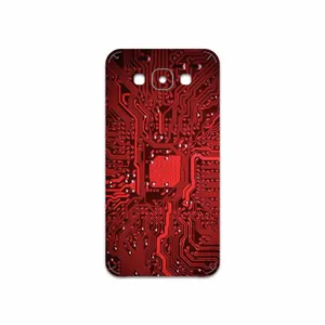 MAHOOT Red Printed Circuit Board Cover Sticker for Samsung Galaxy E7