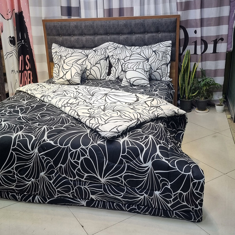 سرویس روتختی مدل نخ کتان 2 نفره 6 تکه