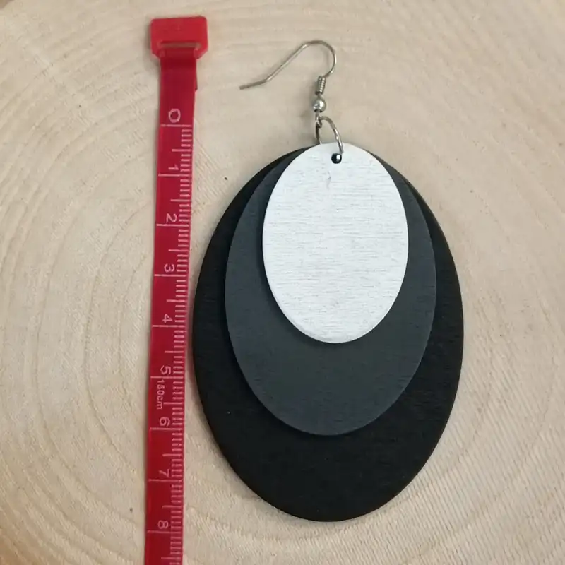 گوشواره زنانه مدل چوبی