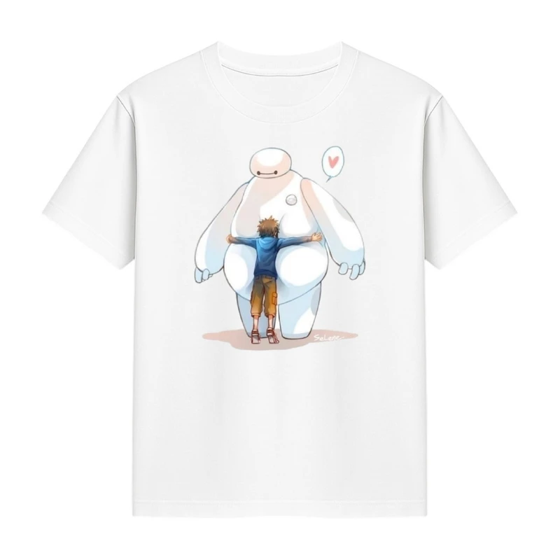 تی‌شرت آستین کوتاه دخترانه مدل بیمکس و پسرک کد p1 